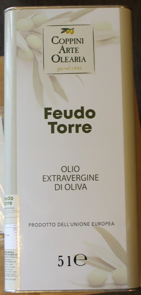 Olivenöl Extra Vergine 5,0 L Kanister Feudo Torre Coppini MHD.7.2024