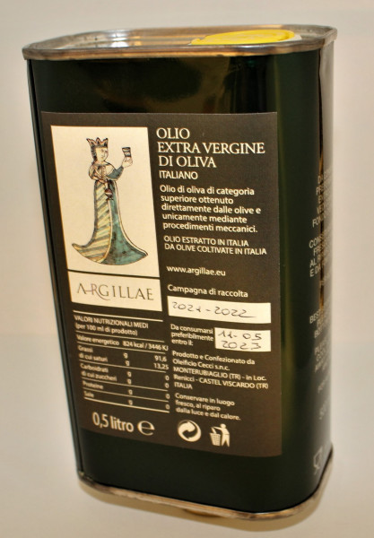 Olivenöl Extravergine Argillae 0,5 Liter Umbrien