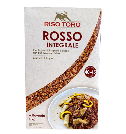 Roter Vollkorn Reis - Riso rosso integrale Toro 1 kg.